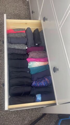 the genius way to get all your leggings to fit in 1 drawer, The GENIUS way to get all your leggings to fit in 1 drawer