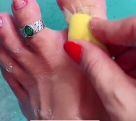 Prepare to be amazed by how much better your feet will feel after you rub lemon on them