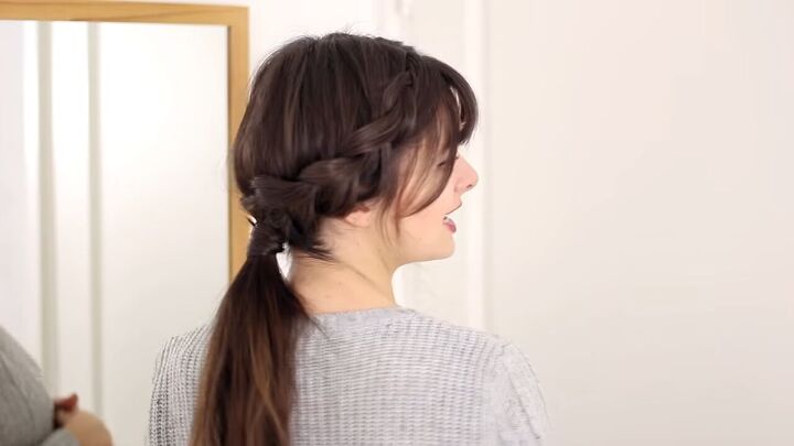 cute fall hairstyles, Style 1 Dutch braids to ponytail