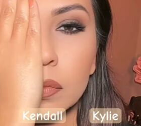 kendall jenner eye makeup, Kylie vs Kendall makeup