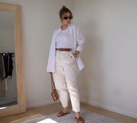 how to style a white shirt, Almost monochrome look
