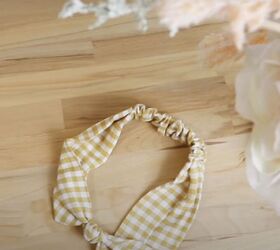 diy knotted fabric headband with elastic a fun and easy project