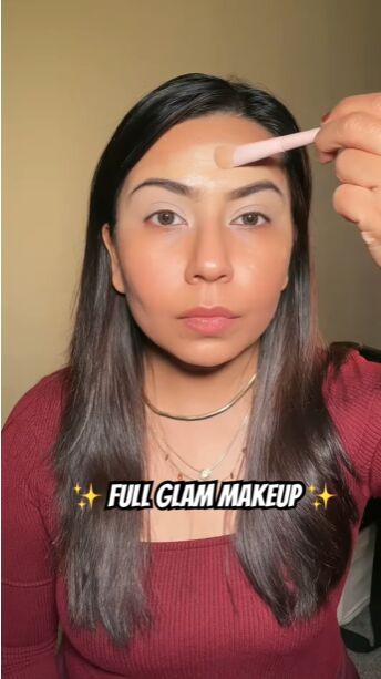 full glam makeup, Applying concealer