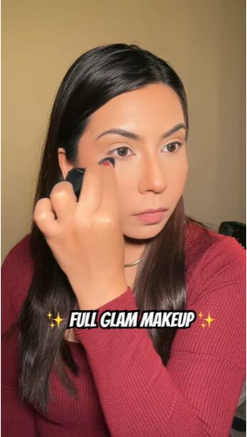 full glam makeup, Applying setting powder