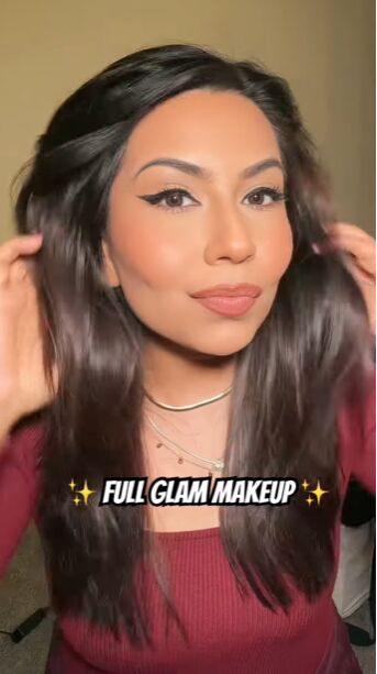 full glam makeup, Full glam makeup
