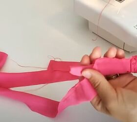 how to sew a jumpsuit, Making halter strap