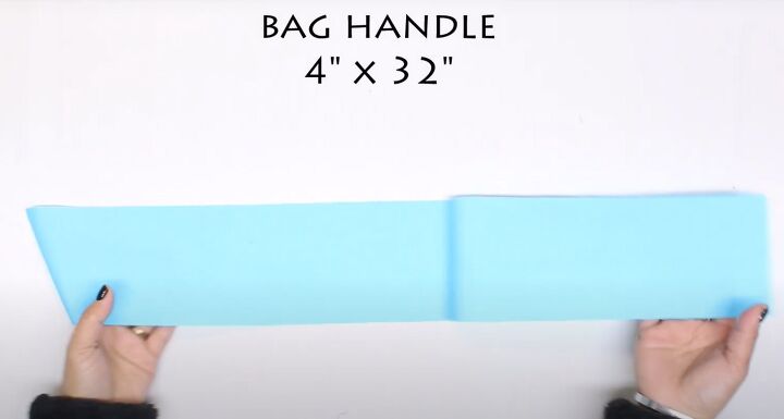 homemade tote bag, Creating handle