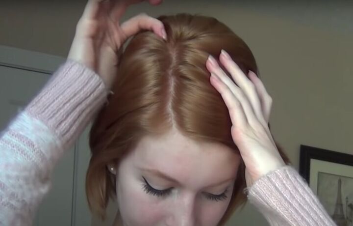 double dutch braid tutorial, Parting hair