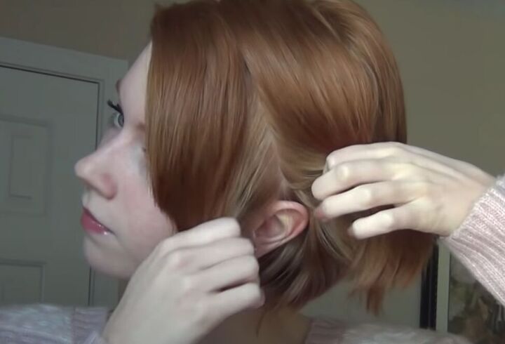 double dutch braid tutorial, Creating starting section