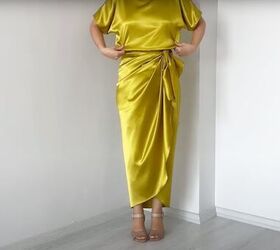 Incredible Gold DIY Metallic Dress Tutorial