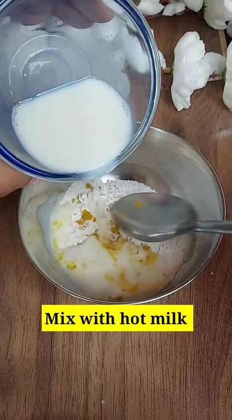 natural mask recipe to remove hair, Adding milk
