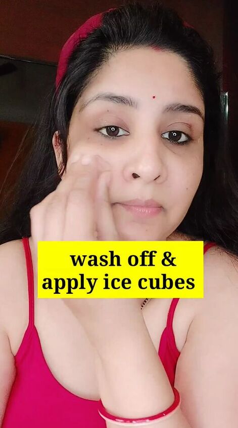natural mask recipe to remove hair, Applying ice to skin