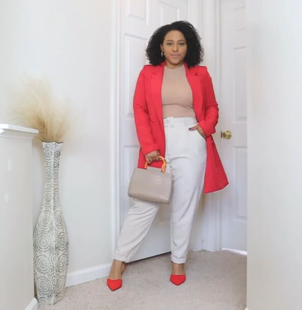 how to style red boots, Red heels outfit