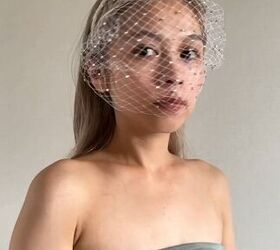 hey brides try this casual way to wear your fancy veil, Veil hairdo