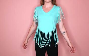 Easy Tutorial for 2 Super Cute Beaded Fringe T-shirts