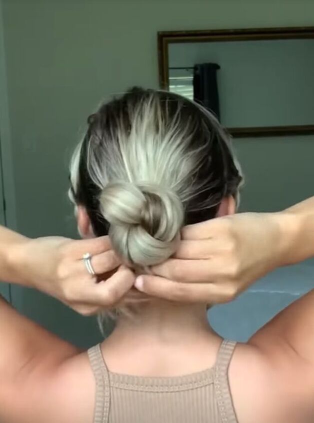 easy braided updo, Wrapping braid