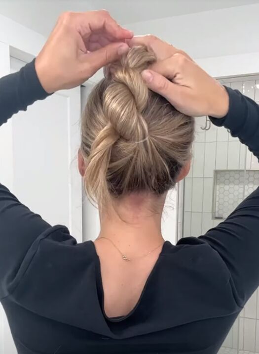 fine hair quick and easy updos for thin hair, Twisting hair