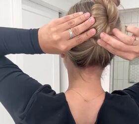 fine hair quick and easy updos for thin hair, Tucking ends