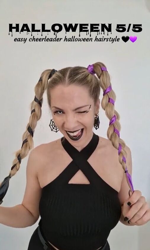 save this spooky hairstyle for halloween, Spooky Halloween hairstyle