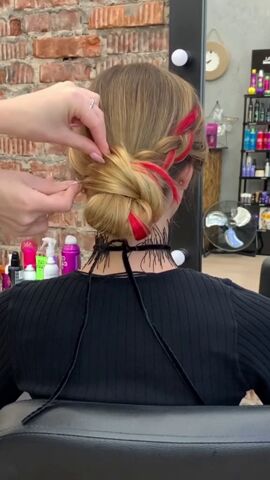 hide your rubber band with this beautiful hack, Creating braided bun