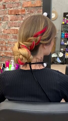 hide your rubber band with this beautiful hack, Braided bun