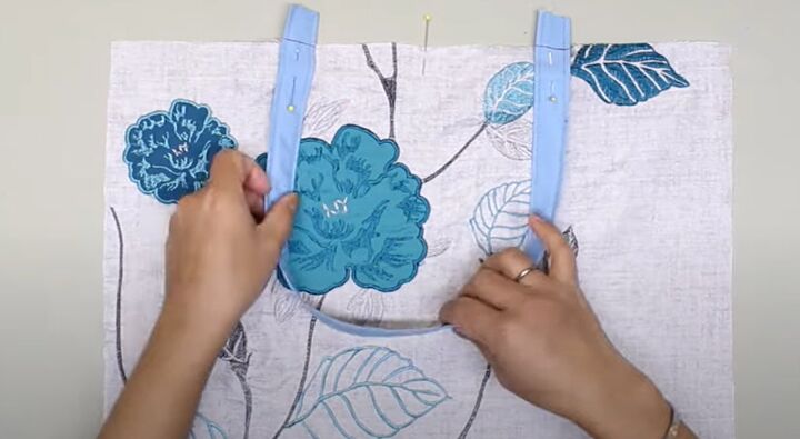 how to sew a tote bag, Attaching handles