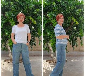 Denim Refashion to Wide Legged 90's Jeans!