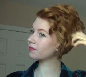 how to curl short hair, Messing curls up