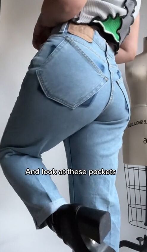 how to give your jeans the tilted pockets look, DIY tilted pocket jeans