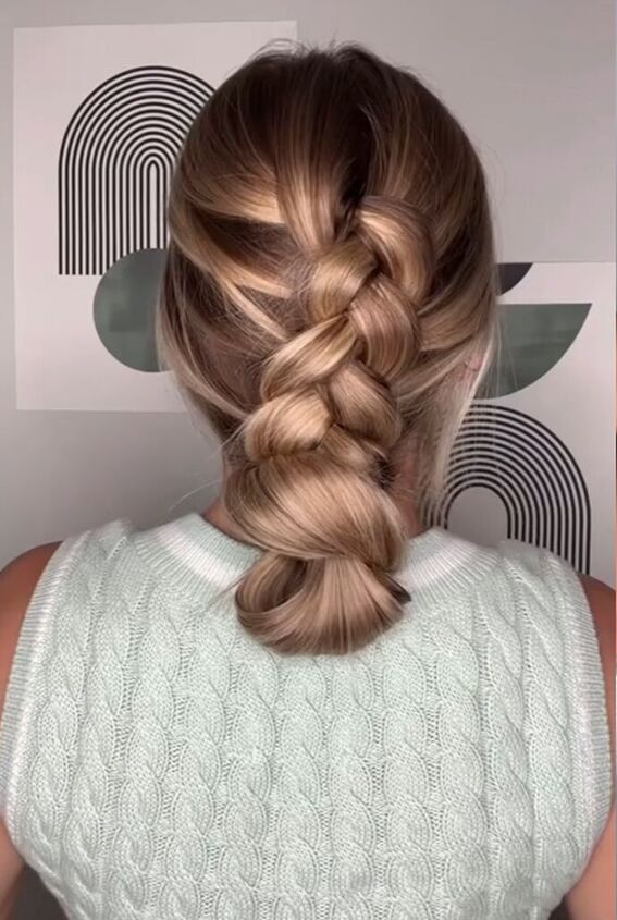 braided bun tutorial, Braided bun hairdo