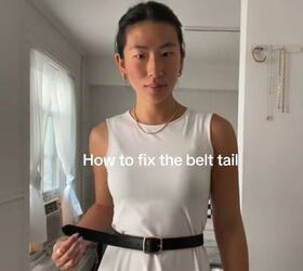 hack for hiding your belt tail, How to fix the belt tail
