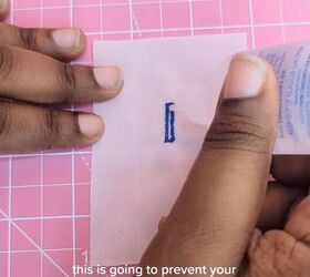 how to sew a buttonhole, Applying Fray Check