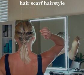 how to style your hair with a hair scarf, Repeating