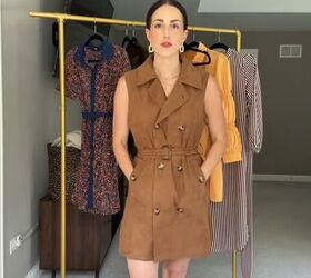 revamping my fall wardrobe with amazon, Trench dress
