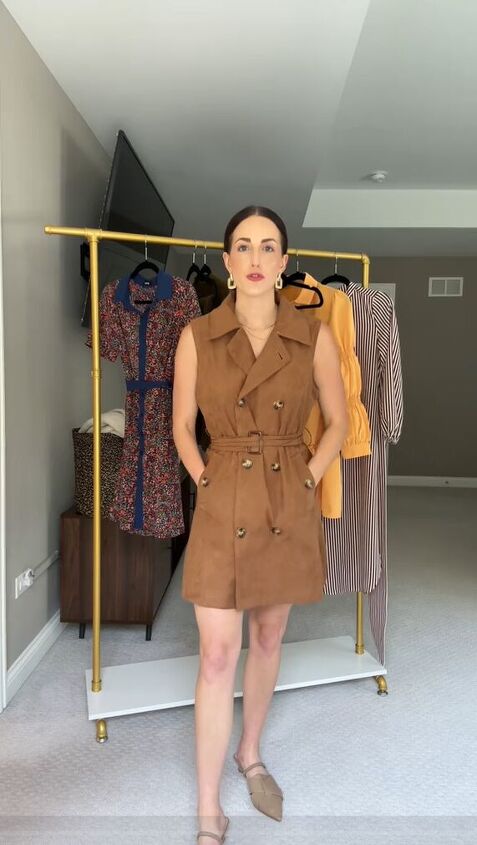 revamping my fall wardrobe with amazon, Trench dress