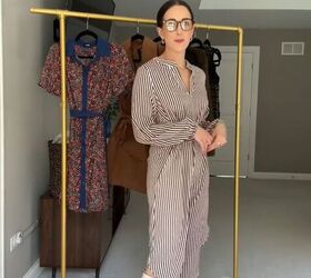 revamping my fall wardrobe with amazon, Striped dress