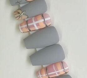 easy fall nail art ideas, Easy fall nail art idea