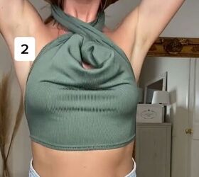 2 new ways to wear an open back top, Making cross halter top
