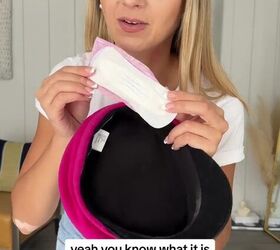 keep makeup off your hats with this genius fashion hack, Panty liner