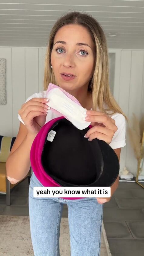 keep makeup off your hats with this genius fashion hack, Panty liner