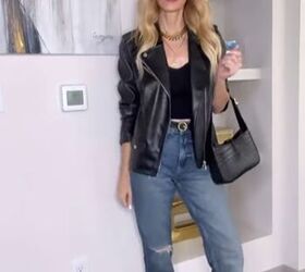 3 chic outfit ideas for fall, Leather jacket outfit