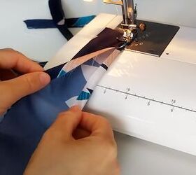 how to sew a blouse, Waist and sleeve ties