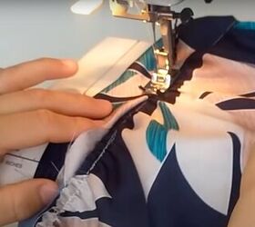 how to sew a blouse, Waist and sleeve ties