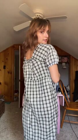 quick thrift flip how to make a dress a little more interesting, Adjusting the fit