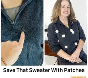 Use Iron-On Patches to Fix & Decorate a Sweater | Upstyle