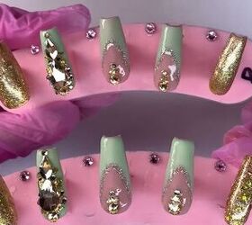 Super Glam Sparkly Fall Nail Tutorial