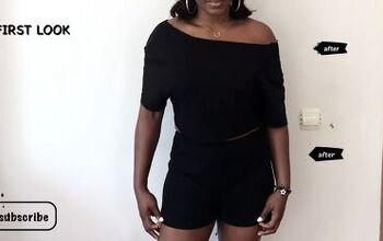How to Transform an Old T-shirt Into a Cute 2-piece Set