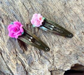 how to easily create some unique pretty hair clips, Rose Hair clip