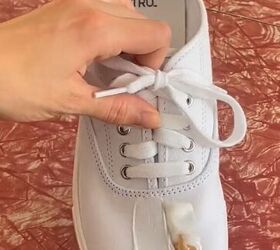 use napkins and walmart sneakers for this brilliant idea, Sneakers