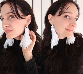 Turn Cheesecloth Into These Holiday Earrings
